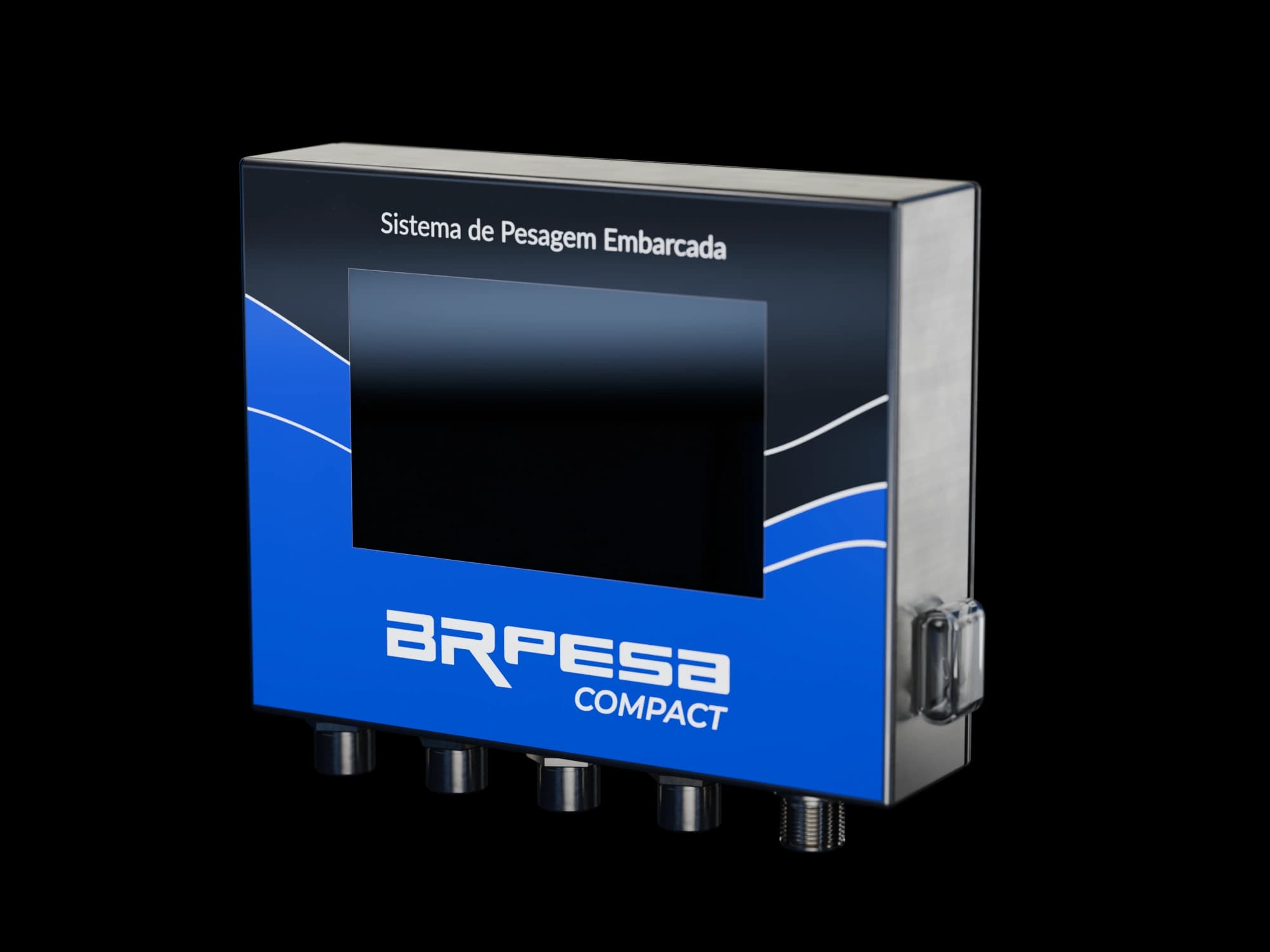 Indicador BRPESA CG Compact em aço inox com tela de 5 polegadas